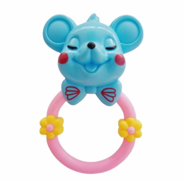 Hochet de bébé Souris Bleue