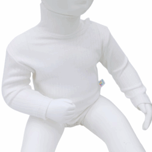 Body Col Roulé Bébé en 100% Coton - Manches Longues Hiver (0-3,3-6,6-9 mois)