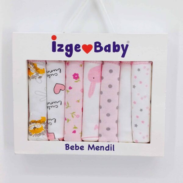 Lot de mouchoirs en coton pour bébé, avec un coin droit pour une fixation facile. Doux et délicats pour la peau sensible de bébé.