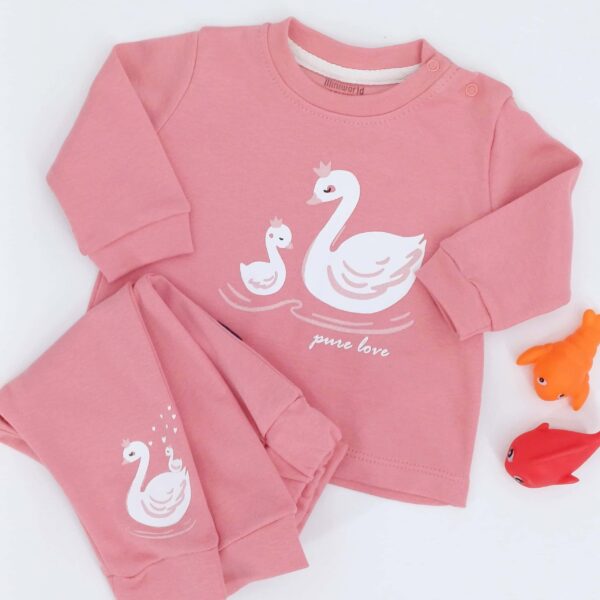 Pyjama Bébé - "Pure Love" Motif Cygnes