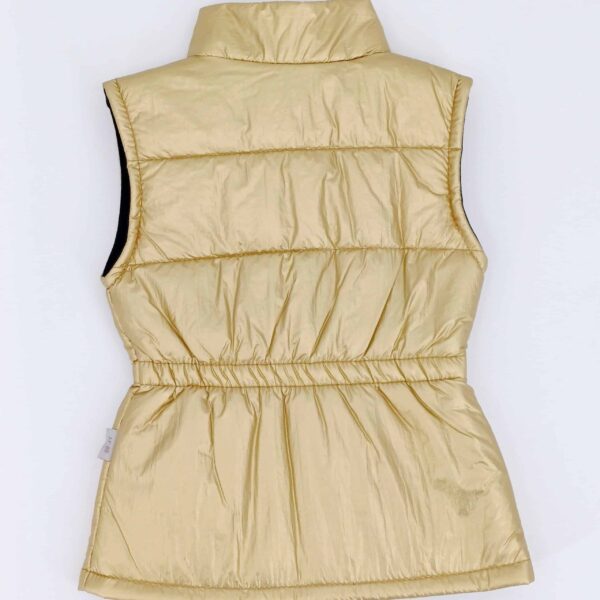 Veste sans manches pour enfants, de couleur dorée et fabriquée en Turquie, est parfaite pour les jeunes filles de 3 à 5 ans.