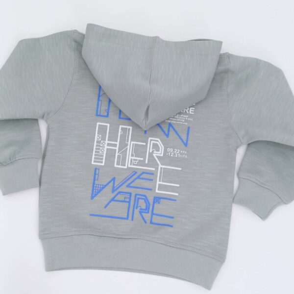 Sweat à capuche enfant 'NOWHERE WE ARE' - Design moderne et confortable (1-4 ans)